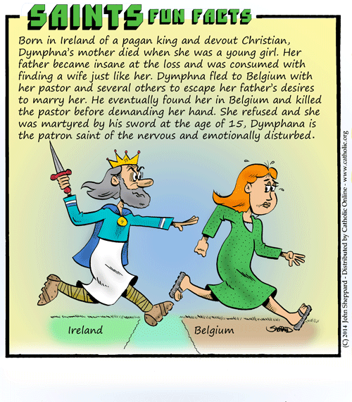 St. Dymphna Saints Fun Facts for St. Dymphna