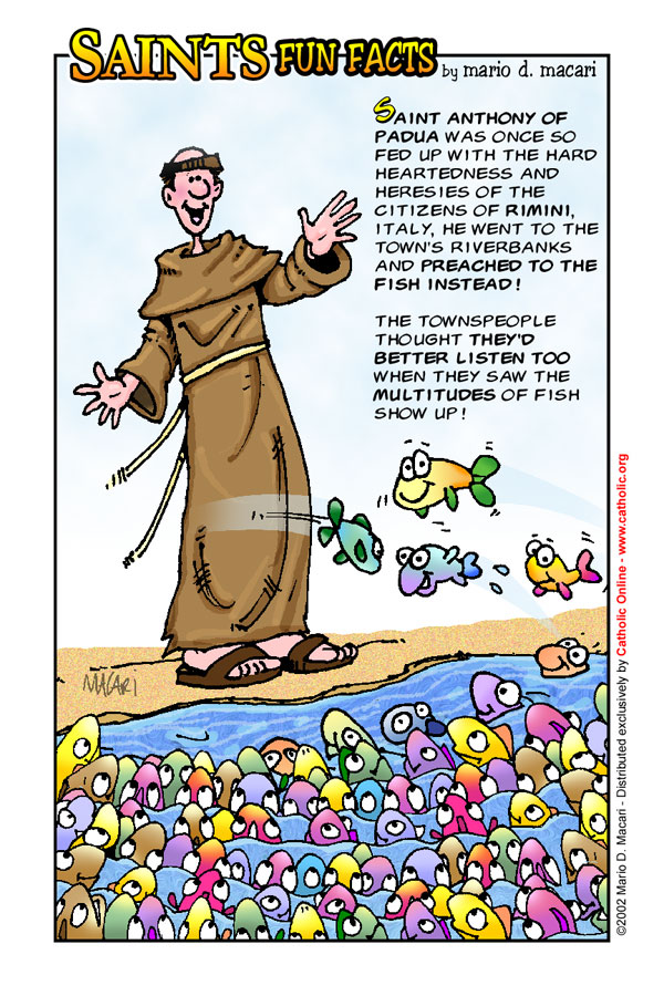St. Anthony of Padua Saints Fun Facts for St. Anthony of Padua