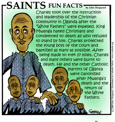 St. Charles Lwanga and Companions Saints Fun Facts for St. Charles Lwanga and Companions
